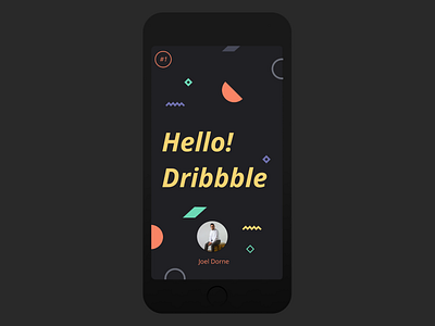 Joel Dorne Dribbble Debuts shapes