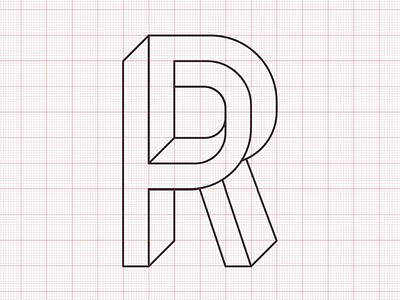 R Concept concept grid logo r