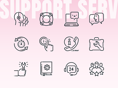 Customer service Icons