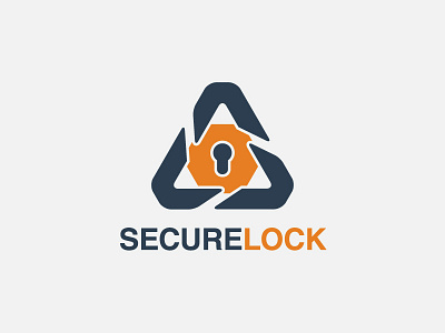 Secure Lock lock logo secure secure lock triangle