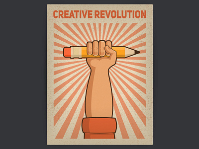 Creative Revolution creative creative revolution illustration poster revolution vector