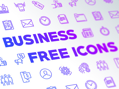 Business Icons business business icons free free icons icon icons marketing outline vector web icons