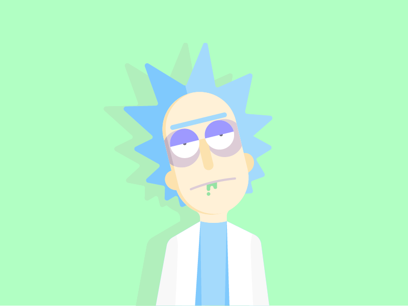 rick sanchez by alexey degtyarik on dribbble rick sanchez by alexey degtyarik on