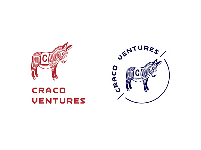 VC firm logo badge brand identity donkey illustration logo mascot
