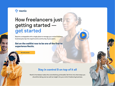 Hectic homepage business freelance freelancer freelancing webdesign
