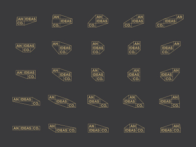 An Ideas Co modular logo brand identity branding logo media minimal modular