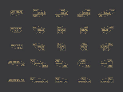 An Ideas Co modular logo brand identity branding logo media minimal modular