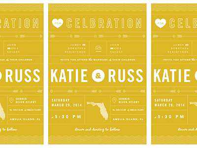 Unused Wedding Invite