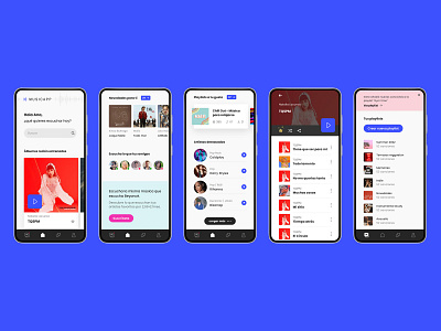 Musicapp - Music Streaming app design mobile music streaming ui ux