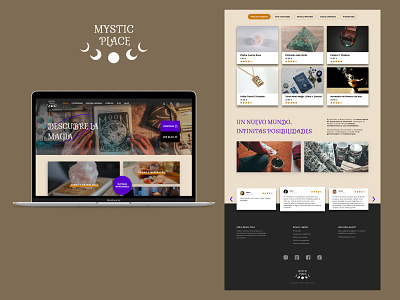 Mystic Place - Web Design design eccomerce mystic spooky ui ux web