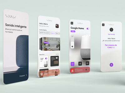 Soundy - Sound System Control App app control design mobile music sound system ui ux voice