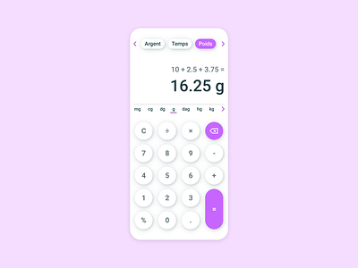 🧐 Daily UI #004 - Calculator