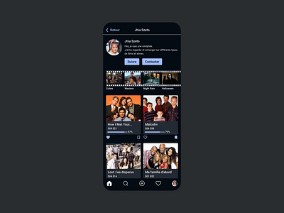 😎 Daily UI #006 - User Profile daily ui dailyui movie movies movies app user profile