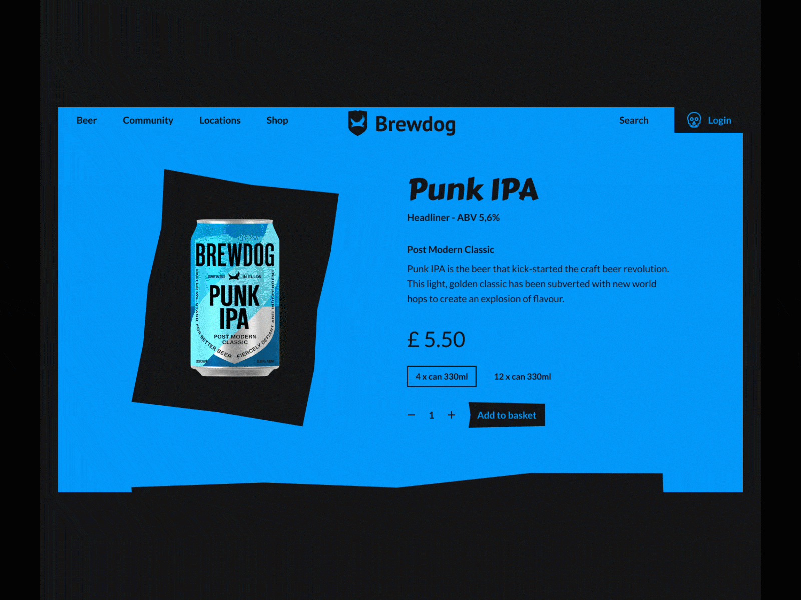 🍺 Redesign product detail page Brewdog