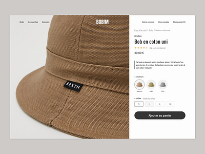 🧢 Daily UI #012 - E-Commerce Shop