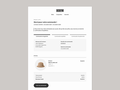 🧾 Daily UI #017 - Email Receipt