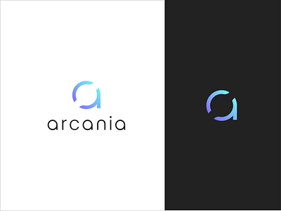 Arcania branding identity logo logotype