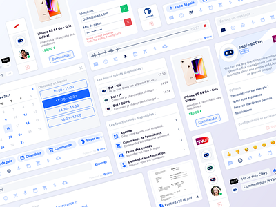 Clevy • Chatbot component app chatbot clevy component design design system interface startup ui ux web app