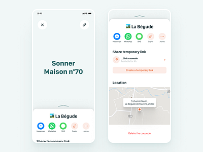 coooode • access information access app code design interface location sharing ui ux