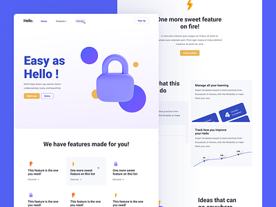 Landing page Template for Weweb