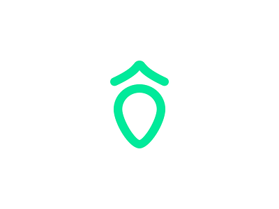 Pinpo "Hoomi" app brand branding graphic design green house logo real estate startup ux