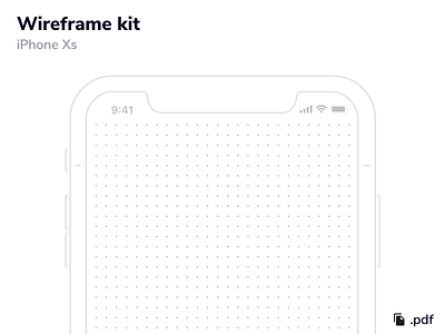 Wireframe Kit - iPhone XS app free iphone prototyping template ux wireframe