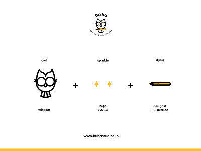 Logo Concept for Búho Studios brand identity branding graphic design iconography logo logo concept logo design