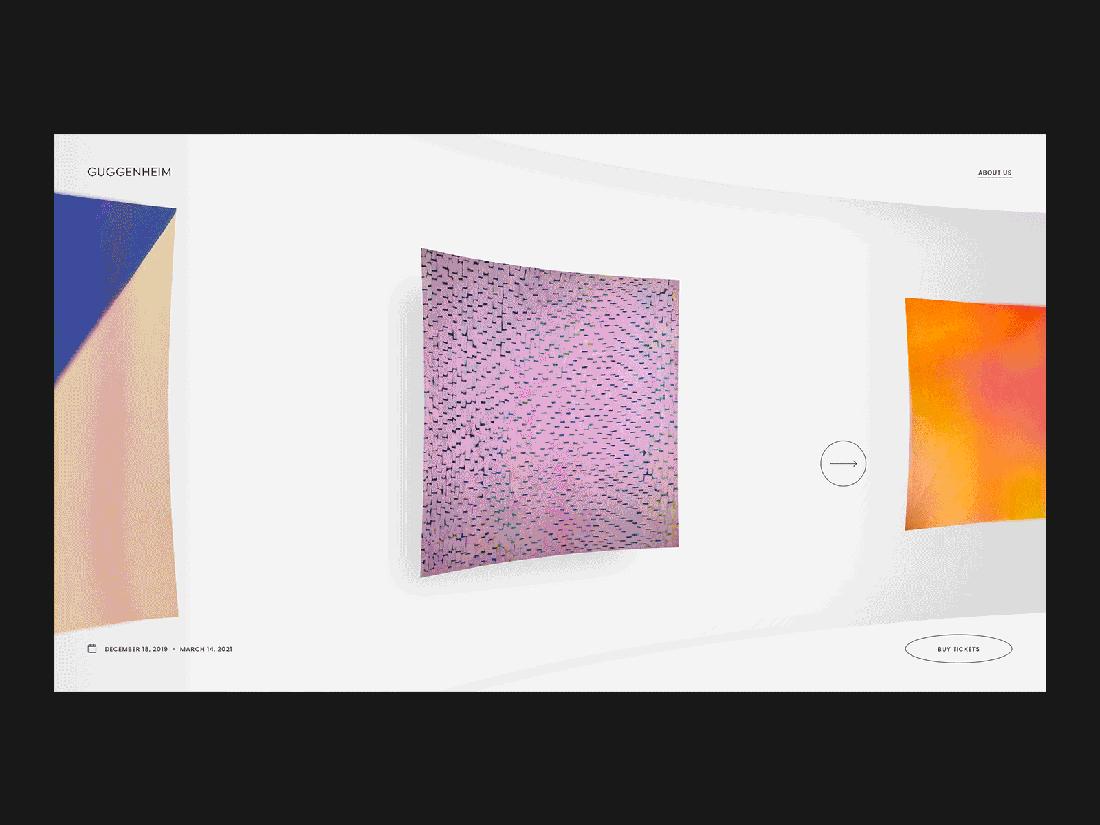 The Fullness of Color - Exhibition exhibition experience interface museum ui ui design vr