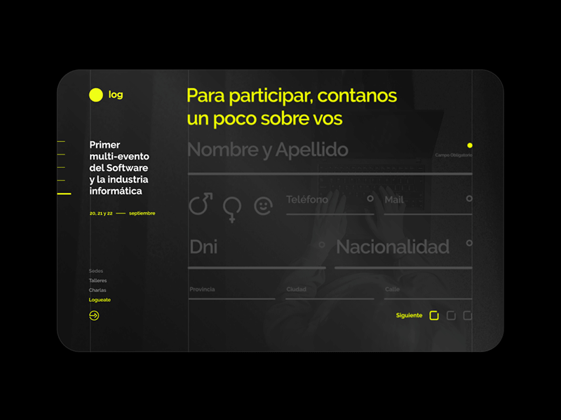 ● log — Contact Form animation contactform css design graphicdesign html interface landing page ux ui ux animation ux design web welovedaily