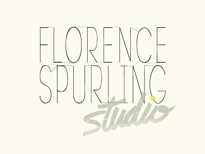 Florence Spurling: Logo, brand identity, packaging brand identity design edgy hunter green logo modern neon
