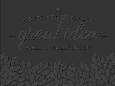 Aeolidia Quote clean crown design green inspirational pretty quote typography