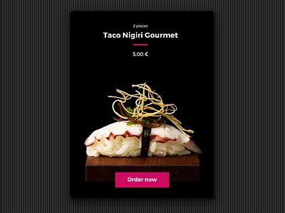 Daily UI #043 - Food | Taco Nigiri dailyui dribbble food graphic design japan sushi visual
