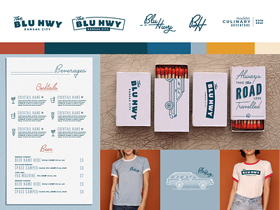 Blu Hwy Restaurant Branding