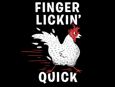 Finger Lickin' Quick design illustration typography vector