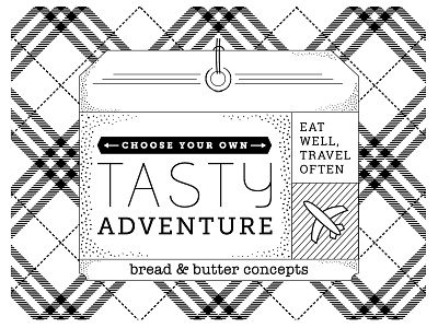 Tasty adventure eat envelope gift card restaurant travel