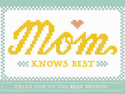 Cross-Stich Mom brunch cross stitch kansas city kc mama mom mothers day sew