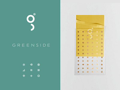 Unselected Direction, Greenside apartment branding changing g green icons identity logo monogram pattern