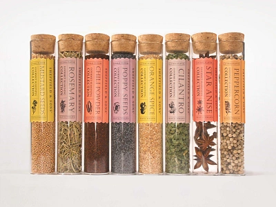 Sheffield & Sons Spice Packaging design food illustration package design packaging spices typography