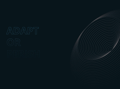 Adapt or Perish cover design design graphic design illustration line art minimal report typography vector