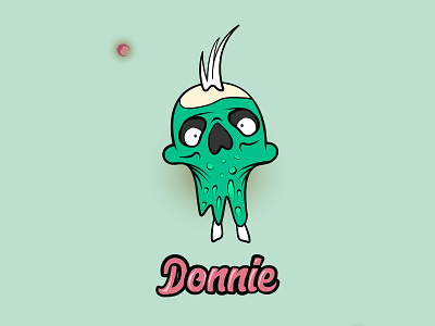 Donnie D affinity designer character concept illustration zombie