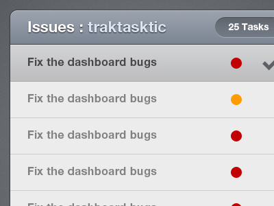 Tracktasktic Tasks