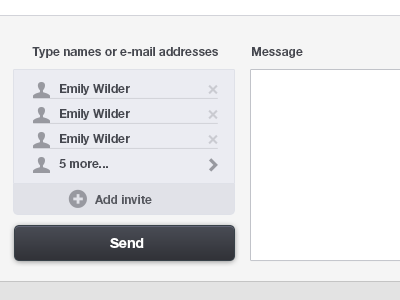 Email Invite v2 apps interaction ui design ux