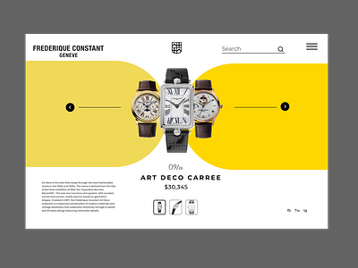 Frederique constant design frederique constant graphic design ui ux