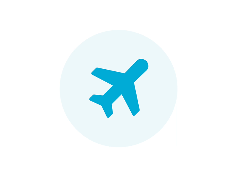 Travel Icon 3d abstract aeroplane animation c4d cinema 4d flat gif icon illustration plane travel