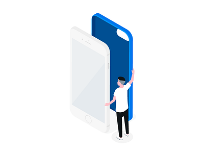 Devise Insurance devise devise insurance illustration insurance isometric phone