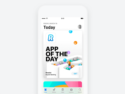 Revolut. App Of The Day 3d app app store banking c4d cinema 4d cover cover design design illustration revolut visual design