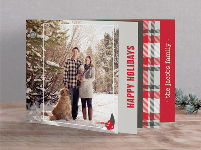 Plaid Holiday Minted Design book card christmas holiday minted plaid