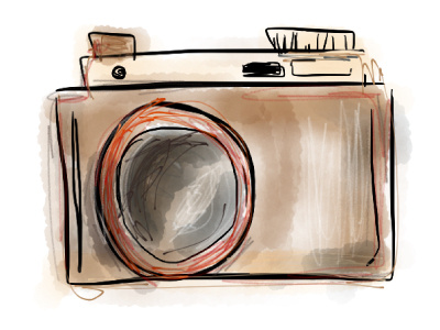 camera icon sketch