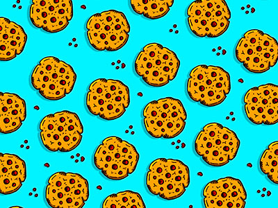 Chocolate chocolate cookie decoration design draw illustration kids pattern raport sweet textil