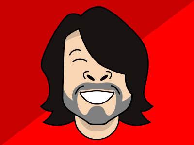 Dave Grohl art band character dave design fan fighters foo grohl illustration